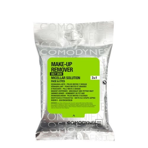 Comodynes Make-Up Remover 3in1 Combination & Oily Skin 20 Wipes