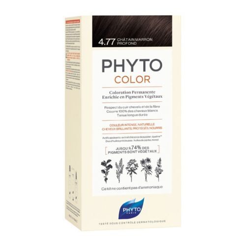 Phyto PhytoColor Permanent Color - Hair Colour: 4.77 Deep Brown Chestnut