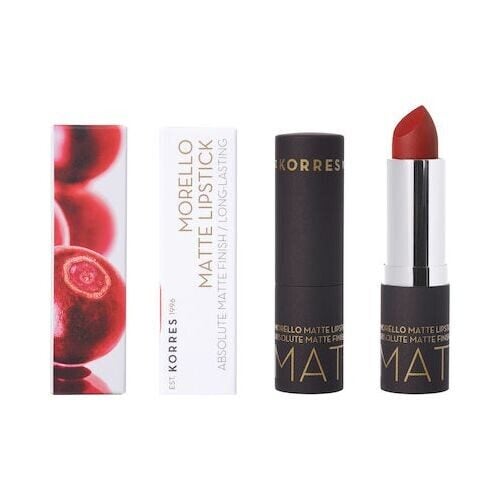 Korres Morello Matte Lipstick 57 Scarlet Suede Matte 3.5gr