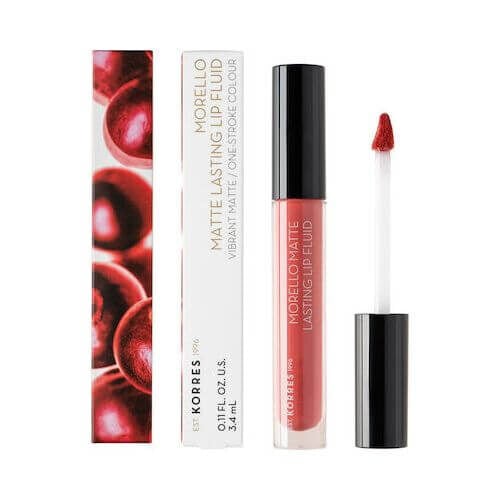 Korres Morello Matte Lasting Lip Fluid 41 Pink Lemonade