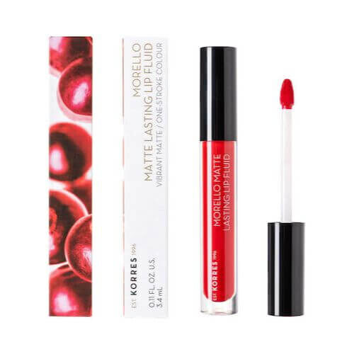 Korres Morello Matte Lasting Lip Fluid 53 Red Velvet