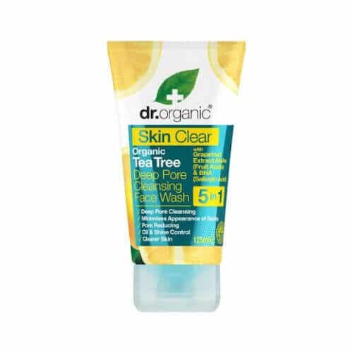 Dr.Organic Skin Clear Organic Tea Tree Deep Pore Cleansing Face Wash 125ml