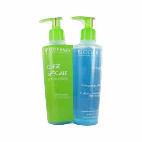 Bioderma Sebium Purifying Cleansing Foaming Gel 2 x 200ml