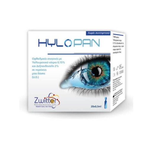Hylopan Eye Drops with Hyaluronic Acid are a specialized ophthalmic solution designed to provide long-lasting relief to dry, irritated eyes.