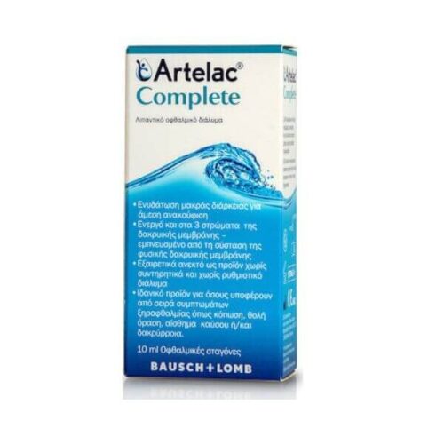 Bausch & Lomb Artelac Complete Lubricant Eye Drops are a highly effective solution for dry, irritated eyes, containing a unique combination of ingredients that help to hydrate and protect the eyes