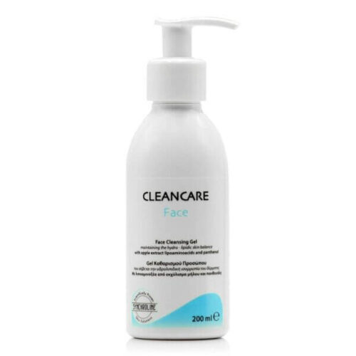 Synchroline Cleancare Face Gel: a 200ml bottle of gentle cleansing gel, designed to remove impurities and excess oil while maintaining the natural balance of the skin.