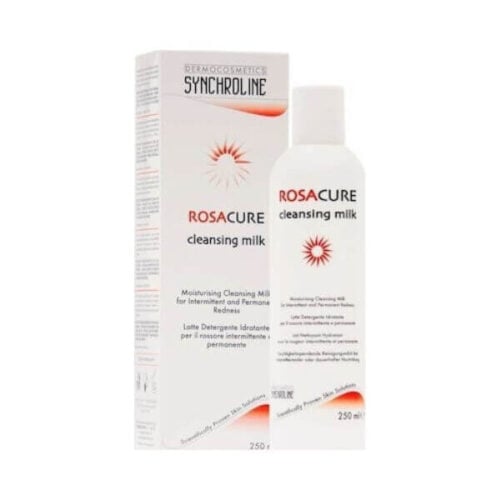 Synchroline Rosacure Cleansing Milk: a 200ml bottle of gentle cleansing milk, specially formulated to cleanse and soothe Rosacea-prone skin, while maintaining its natural moisture balance.