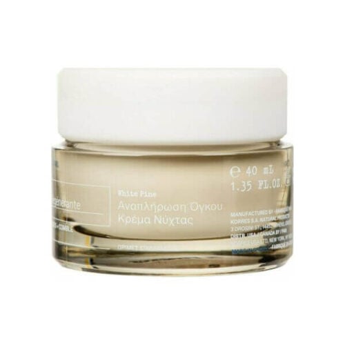 Korres White Pine Night Cream is a 40ml product that restores volume, nourishes, and reduces deep wrinkles.