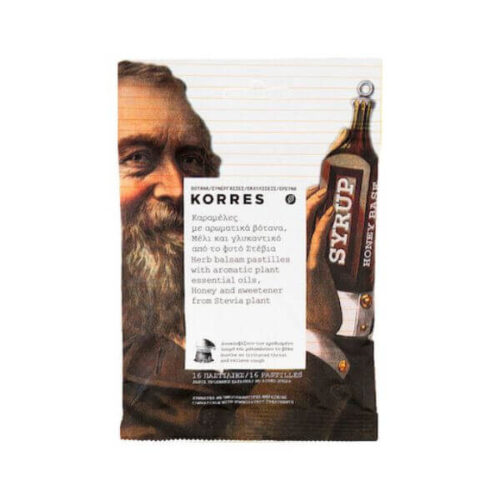 Korres Herb Balsam candies are herbal and honey-flavored candies that come in a 16-count package.