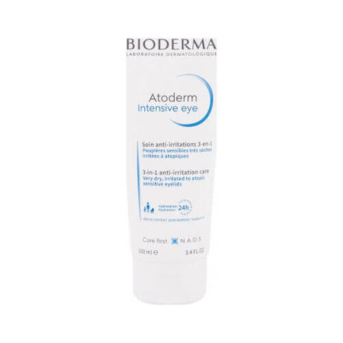 Bioderma Atoderm Intensive 3-In-1 Eye Cream - Soothes, hydrates and protects sensitive skin around the eyes. 100ml bottle.