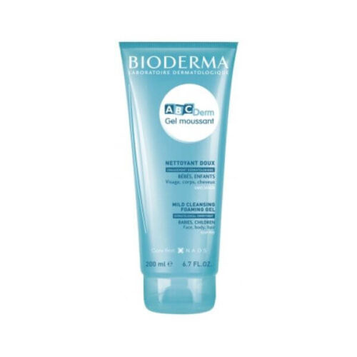 Bioderma ABCDerm Foaming Gel is a gentle cleansing product designed for the daily hygiene of babies and children's delicate skin.