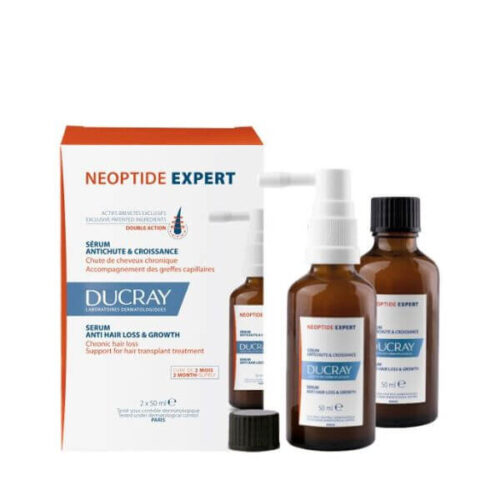 The Ducray Neoptide Expert Serum is a dual-action serum that helps address chronic hair loss while also stimulating hair growth