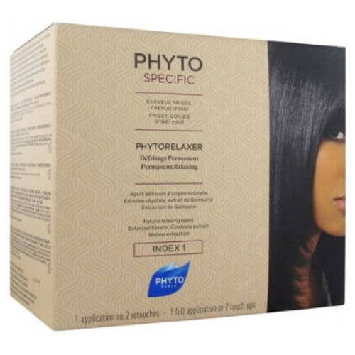 Phyto Specific Phytorelaxer Permanent Relaxing Index 1 is a total relaxing kit or in two keys. It perfectly straightens the most resistant hair thanks to its straightening active of natural origin.