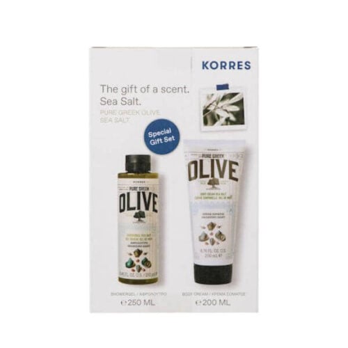 Korres Women's Moisturizing Cleansing Set Suitable for All Skin Types with Bubble Bath / Body Cream 375ml