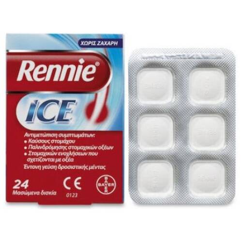 Rennie Ice 24 chewable tablets