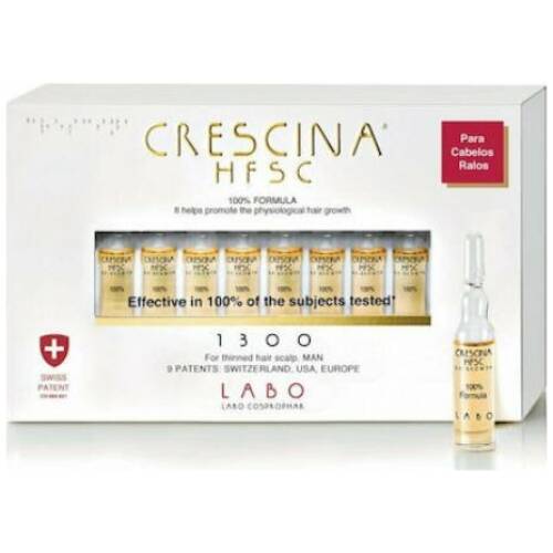 Labo Crescina HFSC 100% 1300 Hair Ampoules against Hair Loss