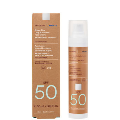 Korres Red Grape Daily Sunscreen Face Cream SPF50, 50ml