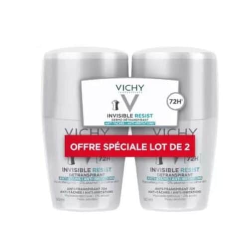 Vichy Invisible Resist Deodorant 72H Roll-On Set of 2 x 50 ml