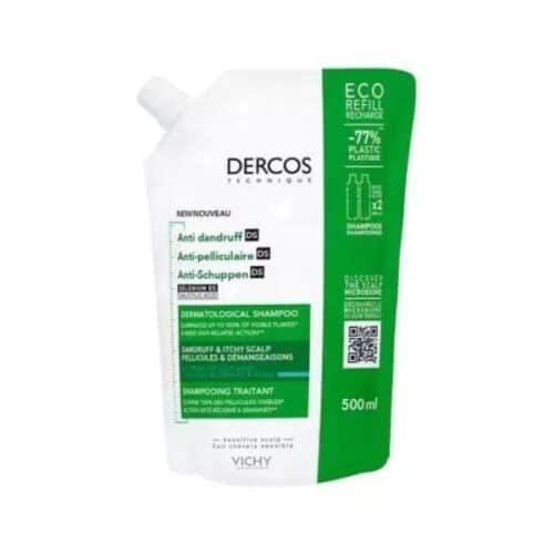 Vichy Dercos Anti-Dandruff Treatment Shampoo for Normal to Oily Hair Refill 500ml