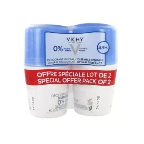 Vichy 48HR Mineral Deodorant Optimal Tolerance Roll-On 2 x 50ml