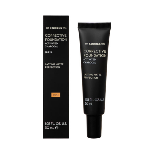 Korres Corrective Foundation Activated Charcoal SPF15 Acf4, 30ml