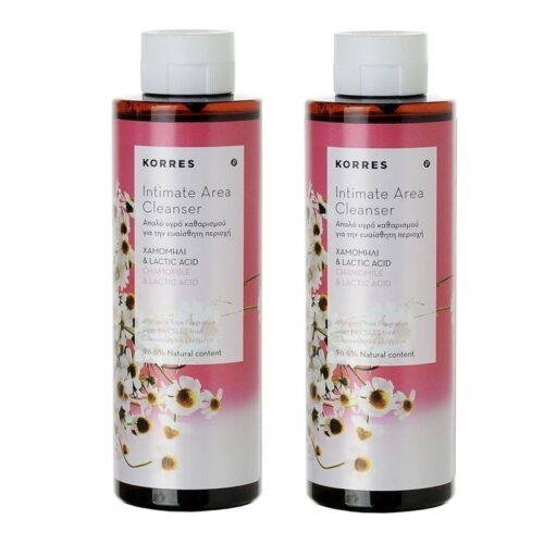 Korres Promo Intimate Area Cleanser with Chamomile & Lactic Acid 2x250ml