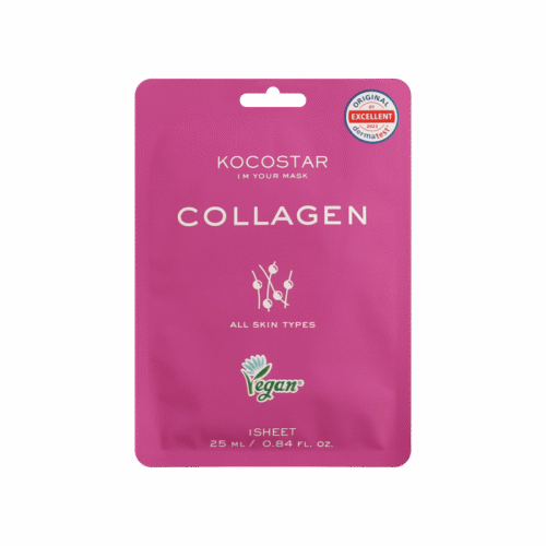 Kocostar Collagen Face Mask 25ml Revitalizing Sheet Mask with Plant-Based Collagen