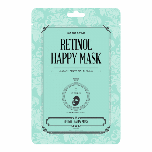 Kocostar Retinol Happy Mask 25ml Retinol Sheet Mask for Radiance & Anti-Aging
