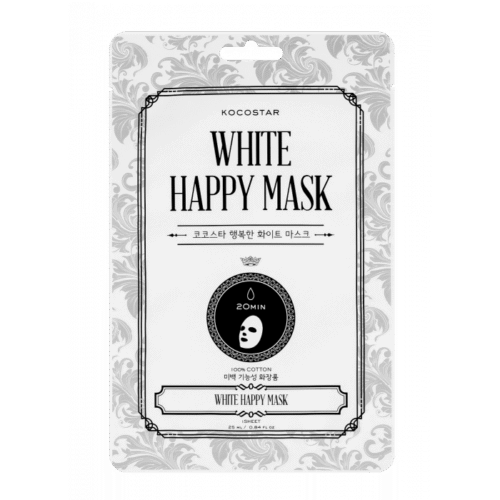 Kocostar White Happy Mask 25ml Brightening Face Mask with Niacinamide & Rice Extract