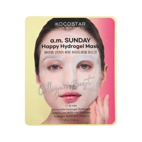 Kocostar a.m Sunday Happy Hydrogel Mask with Marine Collagen 25gr 1 Kocostar a.m Sunday Happy Hydrogel Mask with Marine Collagen 25gr