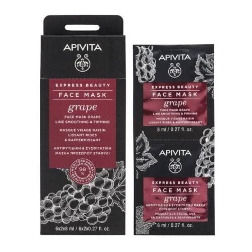 Apivita Express Beauty Face mask Grape Line reducing 2 x 8 ml
