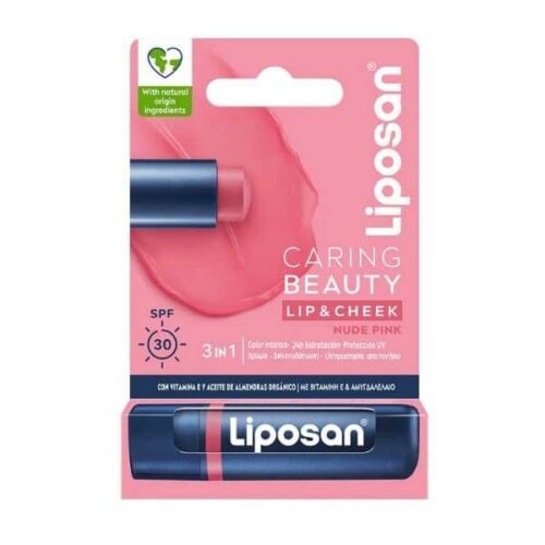 Liposan Caring Beauty Lip & Cheek Nude Pink SPF30 4.8 g